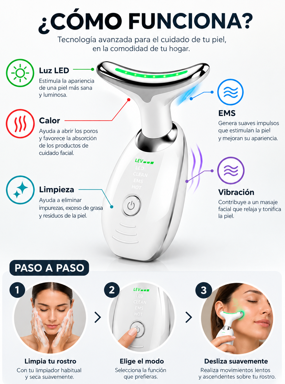 Masajeador Beauty Elimina Papada